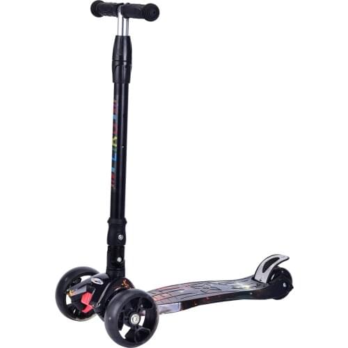 3 Wheel Kick Scooter for child Lean to Steer Wheel LED Lights Adjustable Height