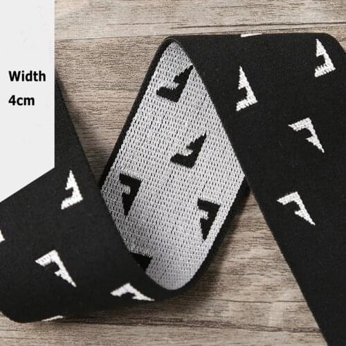 Triangle Jacquard 4CM Elastic Ribbon Underwear Belt Rubber Band Garment Webbing Pants Trim Sewing Decoration Accessories
