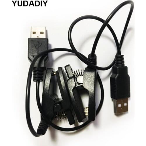 Universal Clip type 3-pin 5mm charging cable support Smart Watch Smart Wristbands charging USB port Emergency backup chargers