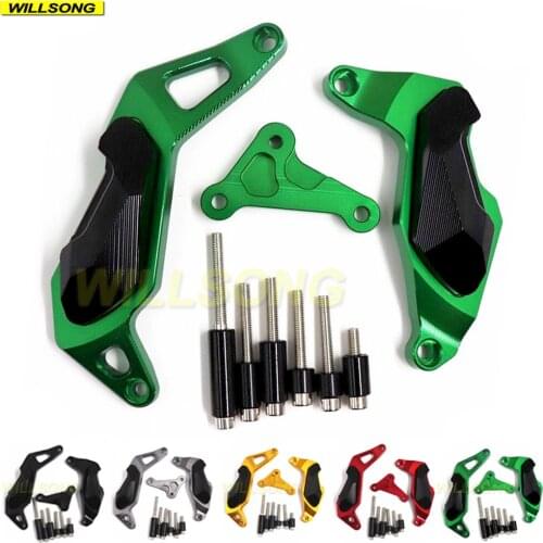 Engine Case Guard Cover Crash Protector Slider Generator Protection For KAWASAKI NINJA 250/400 Z250 Z400 2018 2019 2020 Year