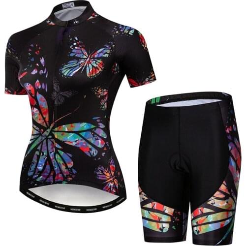 Weimostar Women Cycling Clothing Summer MTB Bike Clothing Anti-UV Bicycle Clothes Bike Team Cycling Jersey Sets Ropa Ciclismo