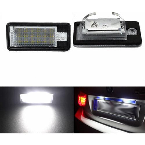1X 18 LED License Number Plate Light Lamp For Audi A3 S3 A4 S4 B6 A6 S6 A8 S8 Q7 Reverse Reading Parking Brake Strobe Light 12V