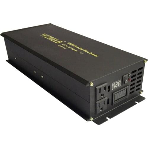 2000W Pure Sine Wave Inverter 12V 220V Generator Inverter 12V 24v 48V DC to 120V 220V 240V AC Off Grid Solar System Converter