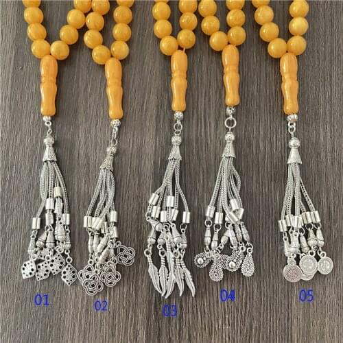 12mm resin imitation agate stone prayer beads 33 Muslim Islamic prayer beads mens and womens meditation prayer beads