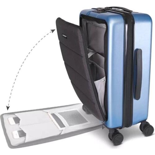 New PC cabin travel Trolley suitcase 18"20"inch TAS LOCK carry on Rolling luggage on wheel Men Front laptop pocket travel bag