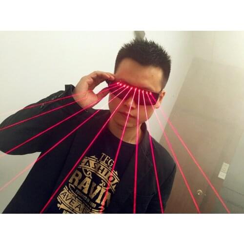 DJ Laser Light Glasses for Nightclub Performers Party Dancing Glowing Glasses For Men and Women Laser Game