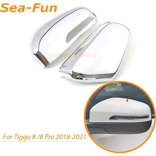 For Chery Tiggo 8 Tiggo 8 Pro 2018 2019 2020 2021 Rearview Mirror Cover Decoration Frame Car Modification Exterior Accessories