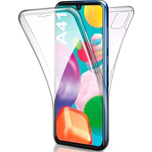 360 Double Cases for Samsung Galaxy A01 A11 A21S A31 A41 A51 A71 A10 A20 A30 A40 A50 A70 A30S A50S A20E CASE Soft Silicone Cover