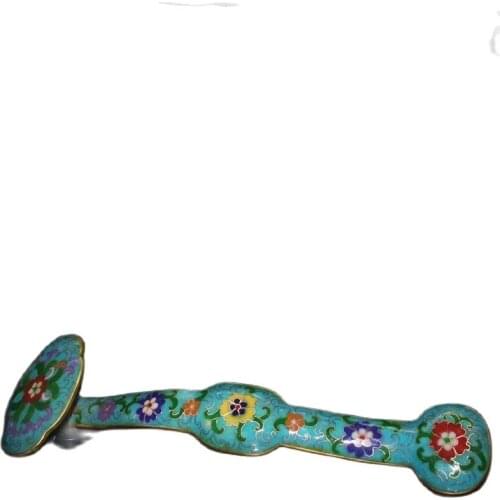 Chinese Old Craft Cloisonne Auspicious Pattern Ruyi Decorative Ornaments