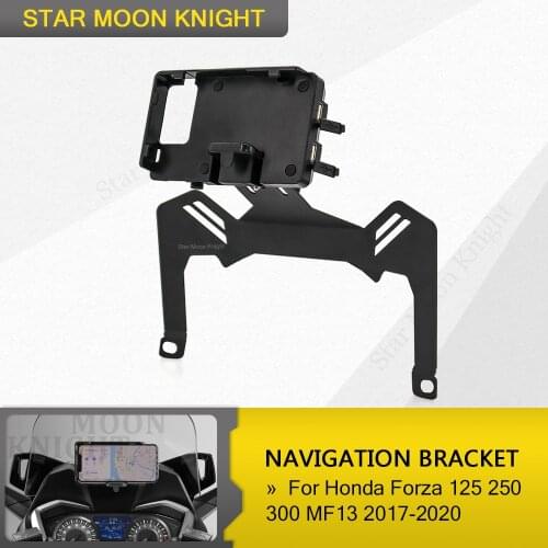 Motorcycle Windshield Mount Navigation Bracket GPS Smartphone Holder Fit For Honda for Forza 125 250 300 MF13 2017-2020 2019