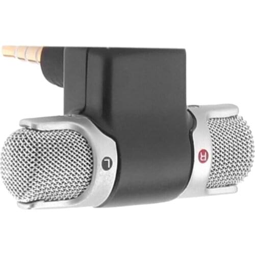 Mini 3.5mm Jack Microphone Portable Stereo Microphone for Phone Recording Microphone for Smartphone