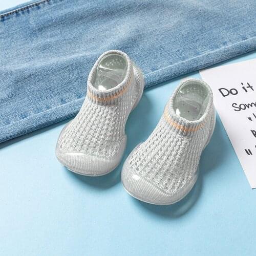 Fashion Newborn Infant Baby Girls Boys Solid Colors Mesh Soft Prewalkers Non-slip Breathable Floor Socks Shoes First Walkers#p4