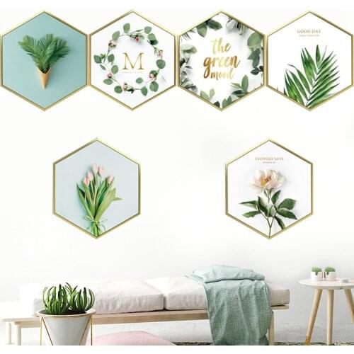 Zerolife DIY Wall Stickers Home Decor Bouquet Plant Green Leaf Wreath Butterfly Window Glass Bathroom Decals Waterproof Decor