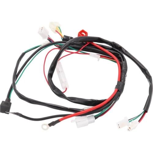New Motorcycle Wiring Harness Loom for 50cc 110cc 125cc PIT Quad Dirt Bike ATV