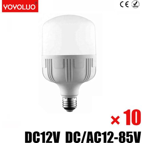 E27 LED Bulb 3W 6W DC 12V Led Lamp DC/AC12V-85V 9W 12W 15W LED Lampada Ampoule Bombilla for Home Camping outdoor night market