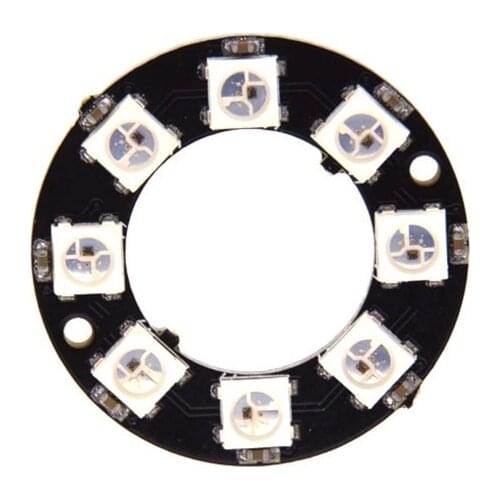 Thinary Electronic 1pcs RGB LED Ring 8Bit WS2812 5050 RGB LED + Integrated Drivers mini usb led lamp module