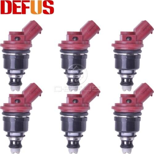DEFUS Flow Matched 6x Fuel Injectors 16611-AA-310 For Subaru Legacy Impreza Forester SVX 3.3L 16611AA-310 16611-AA310 16611AA310