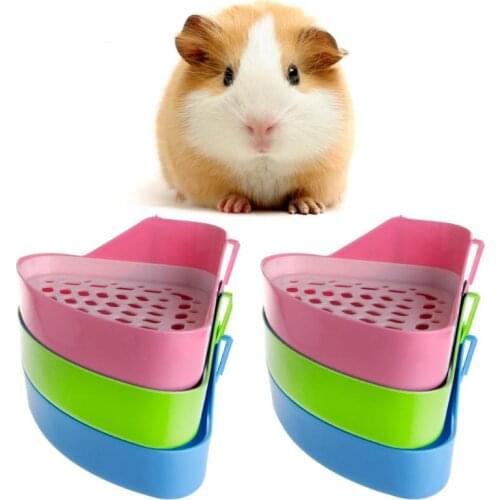 Pet Cat Rabbit Small Animal Pee Toilet Potty Bowl Corner Clean Litter Trays Hot Bedding and Litter Small Animal Pet Products