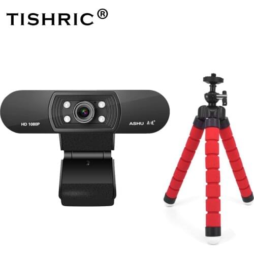 TISHRIC Ashu H800 HD Webcam 1080P Web Cam USB Webcam For Camera Web Camera 1080P Webcam With Microphone Camera For Computer