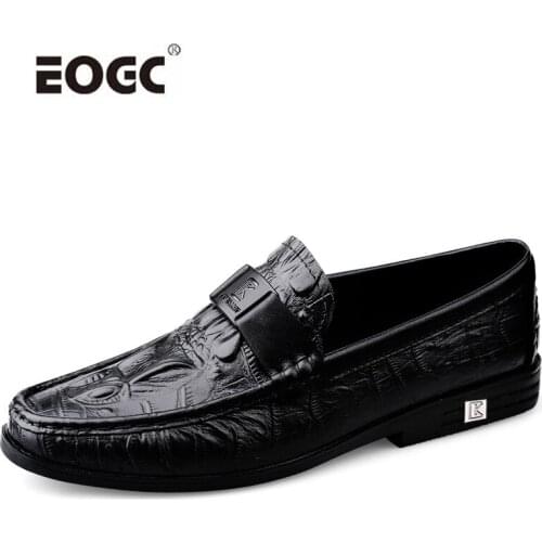 Quality Mens Shoes Natural Leather Casual Shoes Loafers Moccasins Plus Size Comfy Driving Shoes Men Chaussure Homme