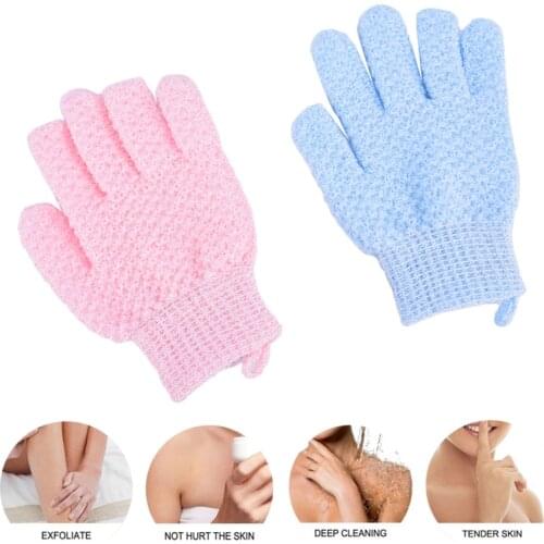 NEW 1PCS Peeling Exfoliating Mitt Glove For Shower Scrub Gloves Sponge SPA Bath Glove