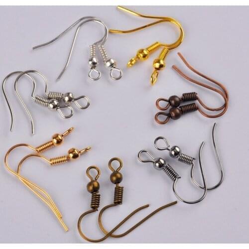 1000pcs French Earring Hooks Findings Ear Ring Hooks Earrings DIY Jewelry Making Supplies Wholesale