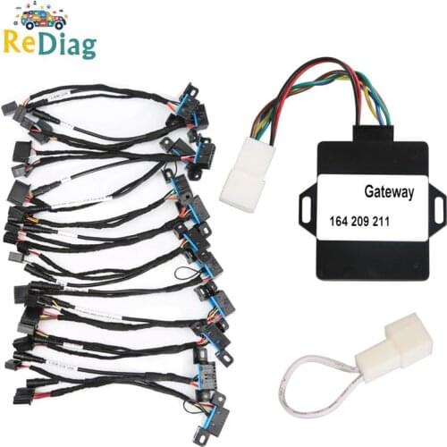 12 Cables EIS ELV Test Cables for Mercedes-for Benz Works Together with VVDI MB BGA Tool with Gateway 164 209 211 Adapter