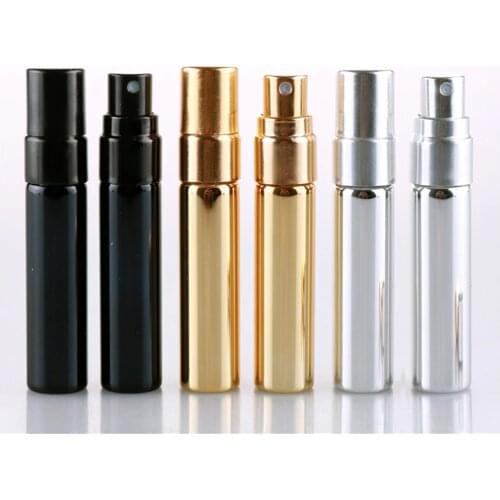 5ml Portable Glass Aluminum Refillable Bottle Parfume Atomizer Spray Bottles Travel Portable Empty Cosmetic Refillable Container