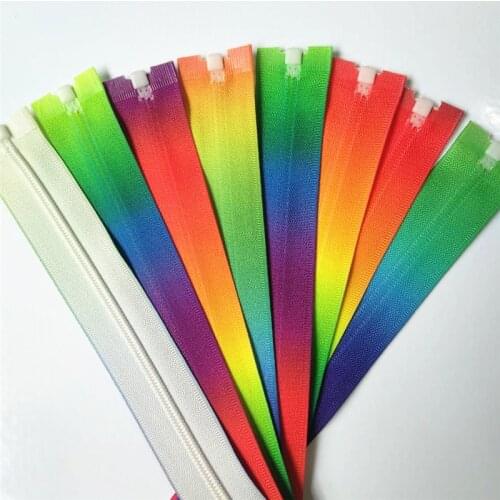 50 cm (20 inches) 10pcs 3# color nylon opening zippers, suitable for clothing and household textiles