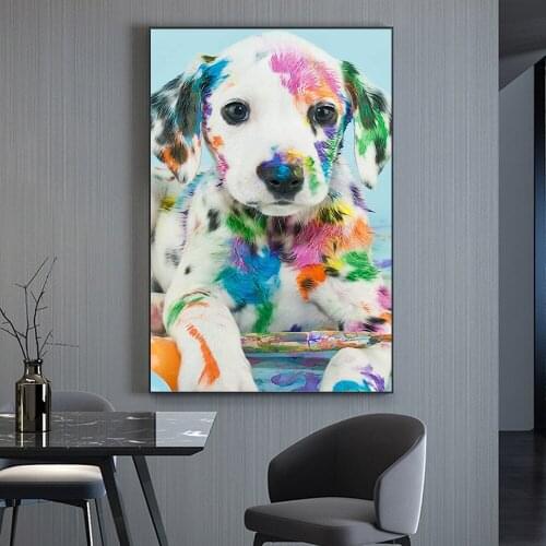 DIY 5D Diamond Painting Color Dalmatian Hand-painted Diamond Inlaid Mosaic Cross Stitch Handmade Home Decoration Painting Gift