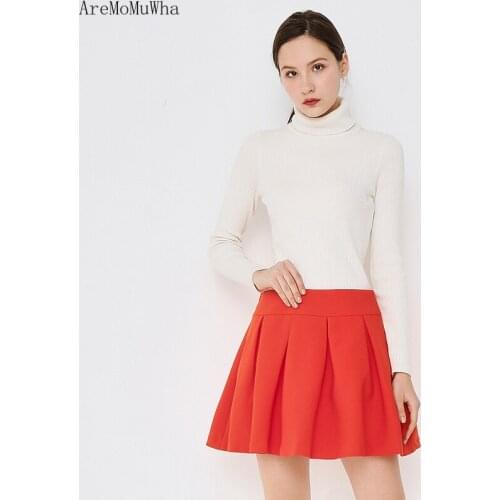 AreMoMuWha Women's Pleated Skirts