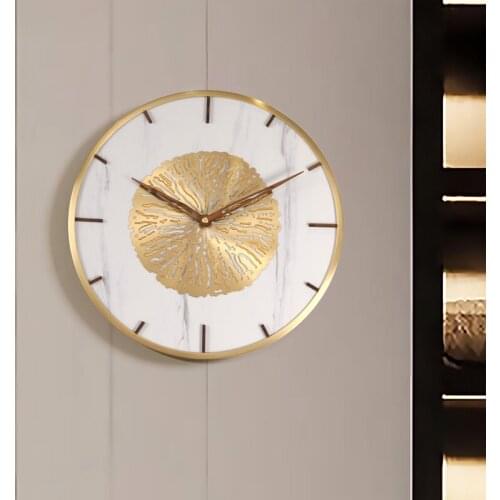 Large Golden Silent Luxury Wall Clock Modern Design Living Room Creative Wall Clock Kitchen Orologio Parete Home Watch BA60WC