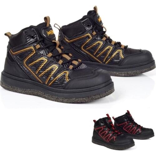 Outdoor Unisex Sea Rock Fishing Shoes Breathable Waterproof Wader Boot Anti-slip Felt Spike Sole Wading Boots Fly Fishing Waders