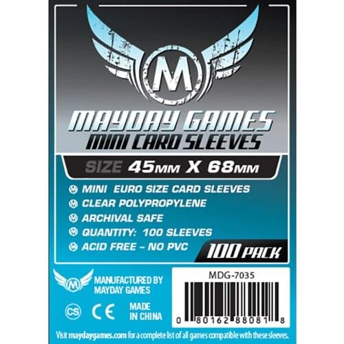 100 PCS/Bag Card Game Mayday Sleeve Standard Thickness 45*68mm Small Size Transparent Card Protector Board Game Sleeve