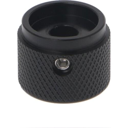 0.24" Dia Black Aluminum Rotary Control Potentiometer Knob 20mm x 16mm LW