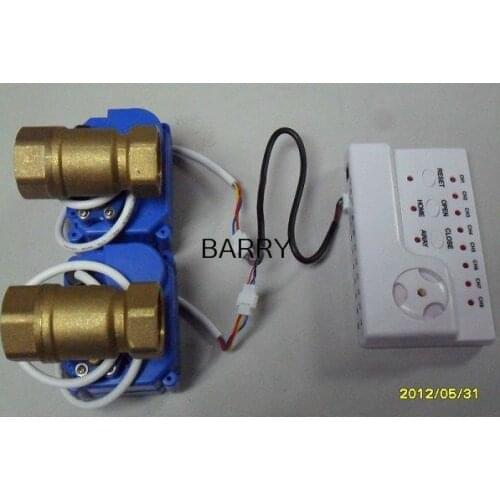 Water Leakage Detector Alarm Monitor Tester Flow Meter Sensor Water Overflowing Water Saver DN15 G1/2 Double Valves