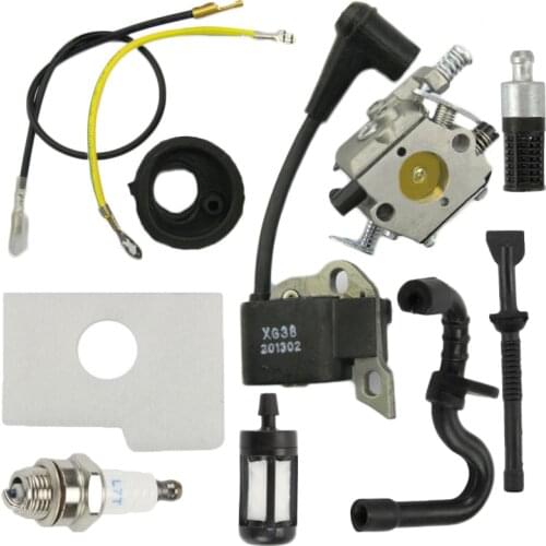Engine Carburetor Ignition Coil Muffer Gasket Kit For STIHL Chainsaw 017 018 MS170 MS180 Chainsaw Replacement Parts