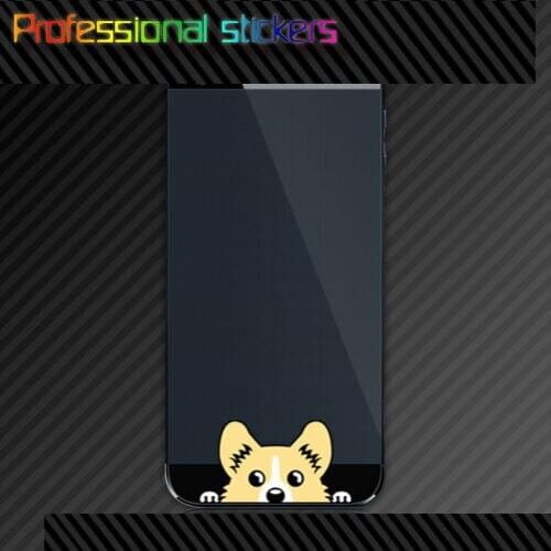 Corgi Cell Phone Sticker Die Cut Decal Self Adhesive Vinyl Pembroke Welsh for Car, Laptops, Motorcycles, Office Supplies
