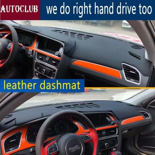 For Audi a4 a5 b8 allroad quattro 2008-2015 Leather Dashmat Dashboard Cover Pad Dash Mat SunShade Carpet Custom Cover LHD+RHD
