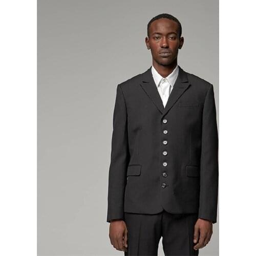 Hot S-6XL Spring Mens New Fashion Personalized Large size customization Single-breasted lapel classic suit