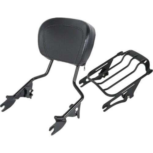 Motorcycle Sissy Bar Air Wing Luggage Rack Docking For Harley Road King Street Glide CVO Road Glide 2014-2020