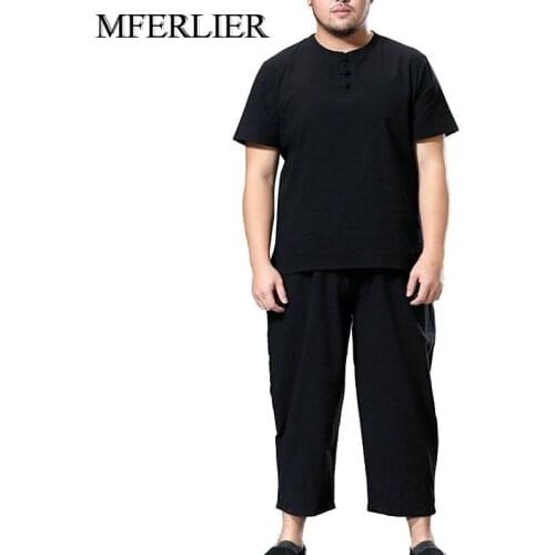 Summer men shirt 5XL 6XL 7XL 8XL 9XL 10XL Plus size bust 160cm short sleeve men set 5 colors