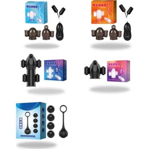 Male Penis Trainer Glans Vibrator Penis Sleeve Vibrators Penis Enhancement Delay Lasting Masturbation Adult Toys Sex for Men