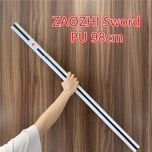 New Style Black White ZAOZHI Sword Cosplay Anime Snake Sword Ninja Katana Weapon Prop 95cm Role Playing PU Model Prop