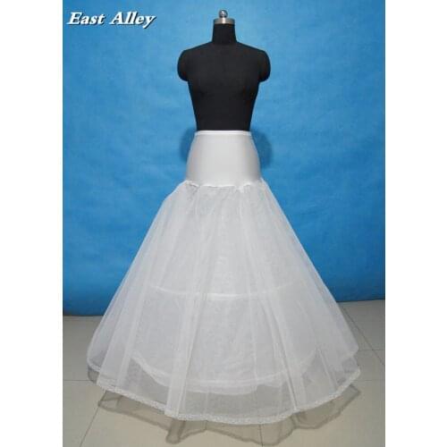Wholesale 2 Hoop Ivory Lace Edge A-line Lycra Wedding Gown Petticoat Crinolines Slips Fit USA SIZE 2 TO 24W
