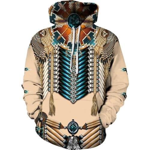 Native Indian New Spring Harajuku 3D Full Printed Hoodie/Sweatshirt/Jacket/Men Women hiphop casual 5XL Hoodies