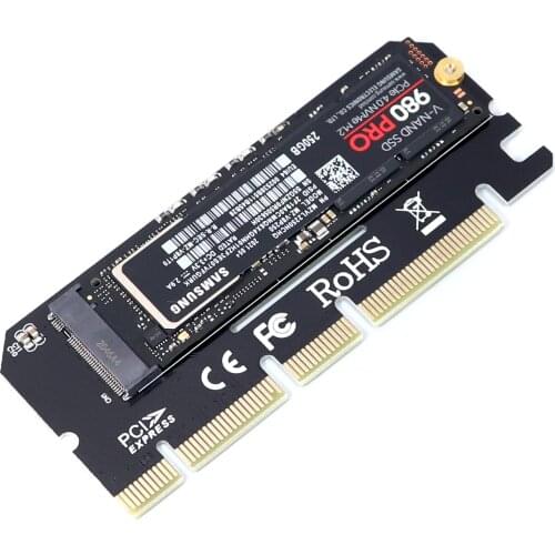PCI-e PCI express to M2 NVME M Key Converter M.2 2230 2242 2260 2280 SSD Adapter Add On Cards Support PCIe X4 X8 X16