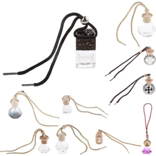 25pcs Refillable Wall Hanging Hollow Diffuser, Car Air Freshener Fragrance Bottle Perfume Gadget Jar