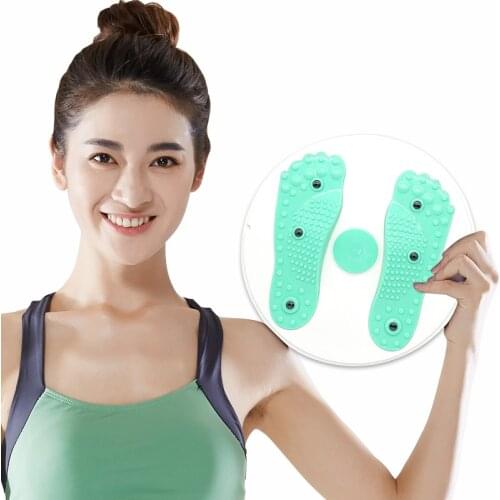 Yoga Exercise Waist Twisting Board Foot Massage Plate Pilates Home Gym Sport Fitness Lose Weight Magnetic Waist Twisting Disc