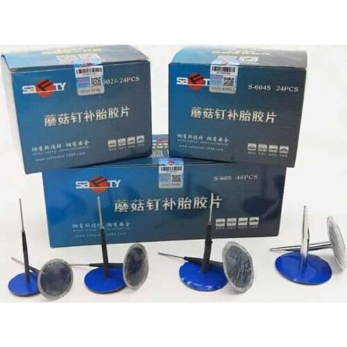 Tyre Puncture Wired 3mm 6mm Plug Patch Mushroom Car Van Quad Trike Tubeless Tire Repair Kit Garage Tools CN On Sale